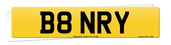 Registration number B8 NRY